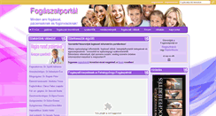 Desktop Screenshot of fogaszatportal.hu